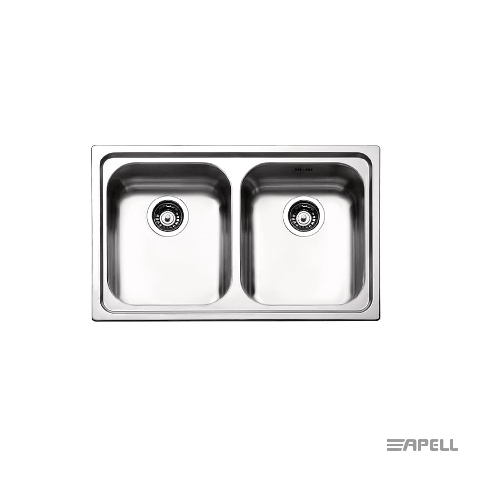 Νεροχύτης κουζίνας ανοξείδωτος Apell Venezia 8380-112 Inox Σατινέ (Σαγρέ) 79×50 (ένθετος)