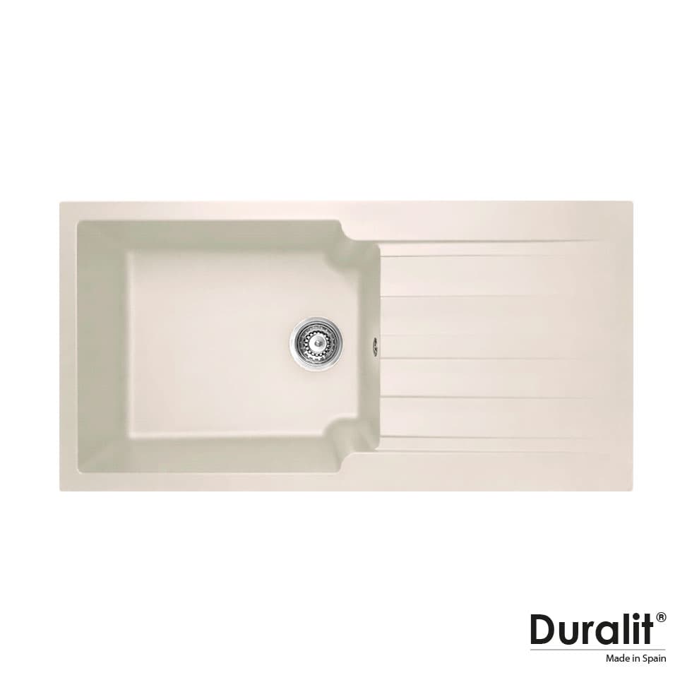 Νεροχύτης κουζίνας συνθετικός Duralit KS105-500 Beige 100×50 (ένθετος)