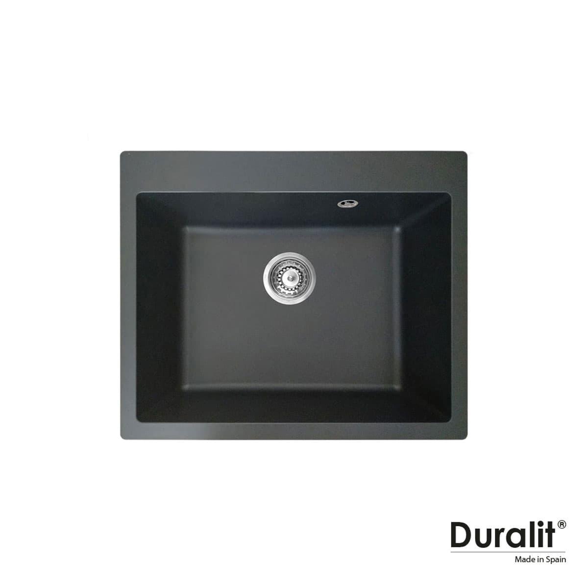 Νεροχύτης κουζίνας συνθετικός Duralit Kz060-420 Graphite 60×50 (ένθετος)