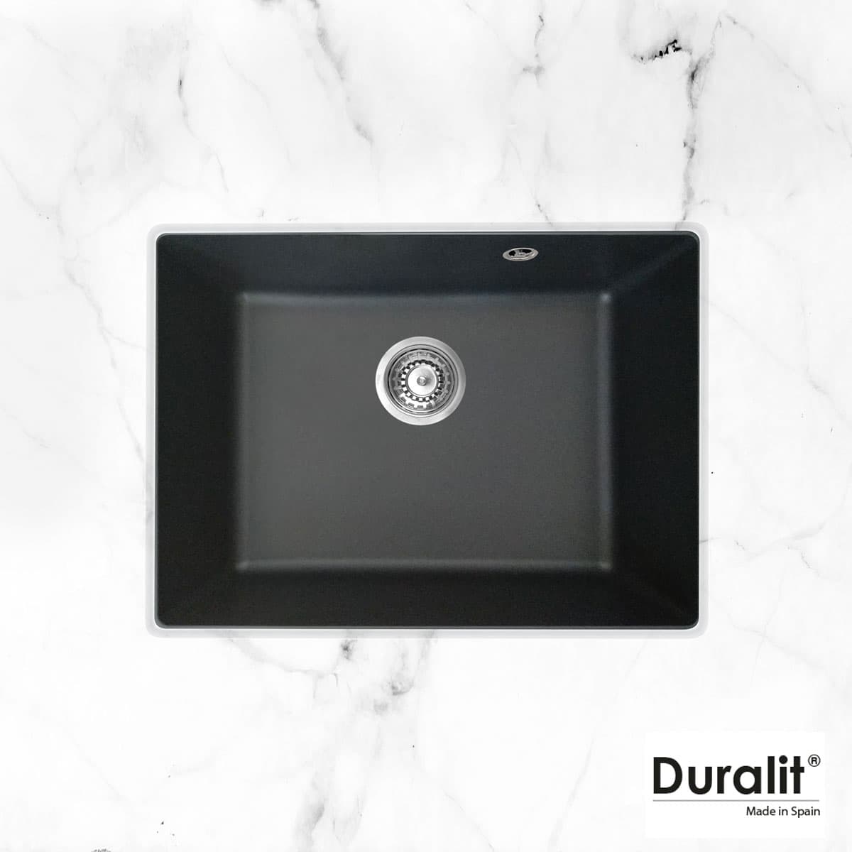 Νεροχύτης κουζίνας συνθετικός Duralit Kz060U-420 Graphite 60×50 (υποκαθήμενος)