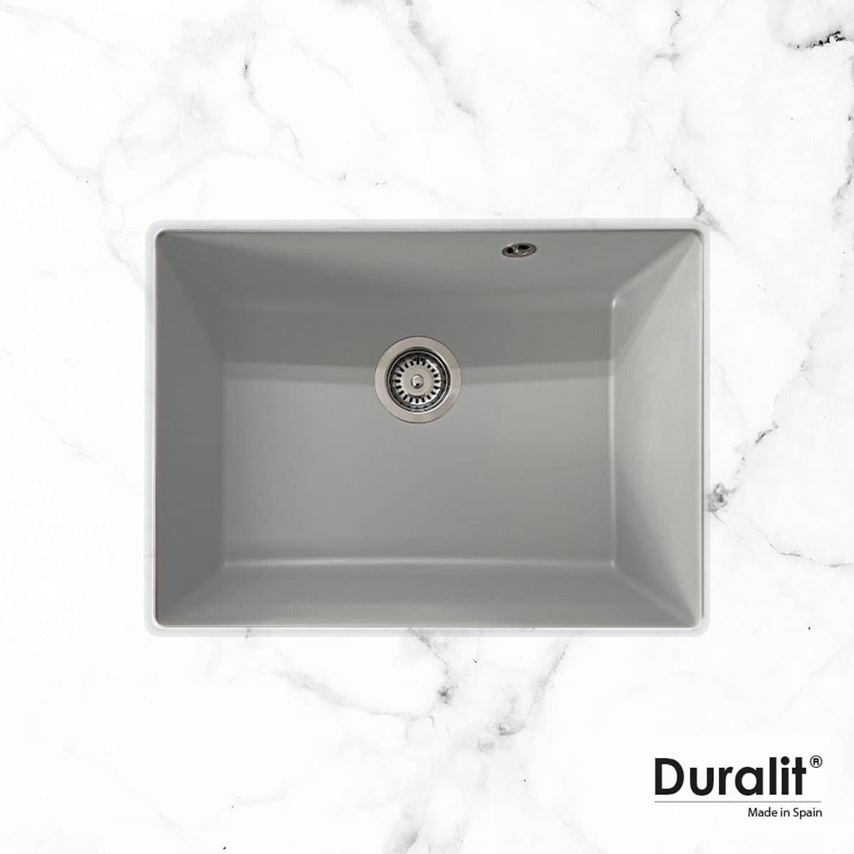 Νεροχύτης κουζίνας συνθετικός Duralit KZ060U-430 Platinum 60×50 (υποκαθήμενος)