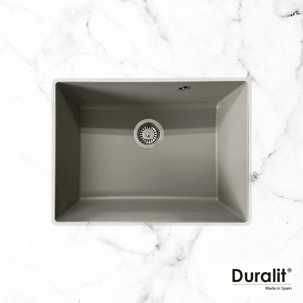 Νεροχύτης κουζίνας συνθετικός Duralit Kz060U-450 Concrete 60×50 (υποκαθήμενος)