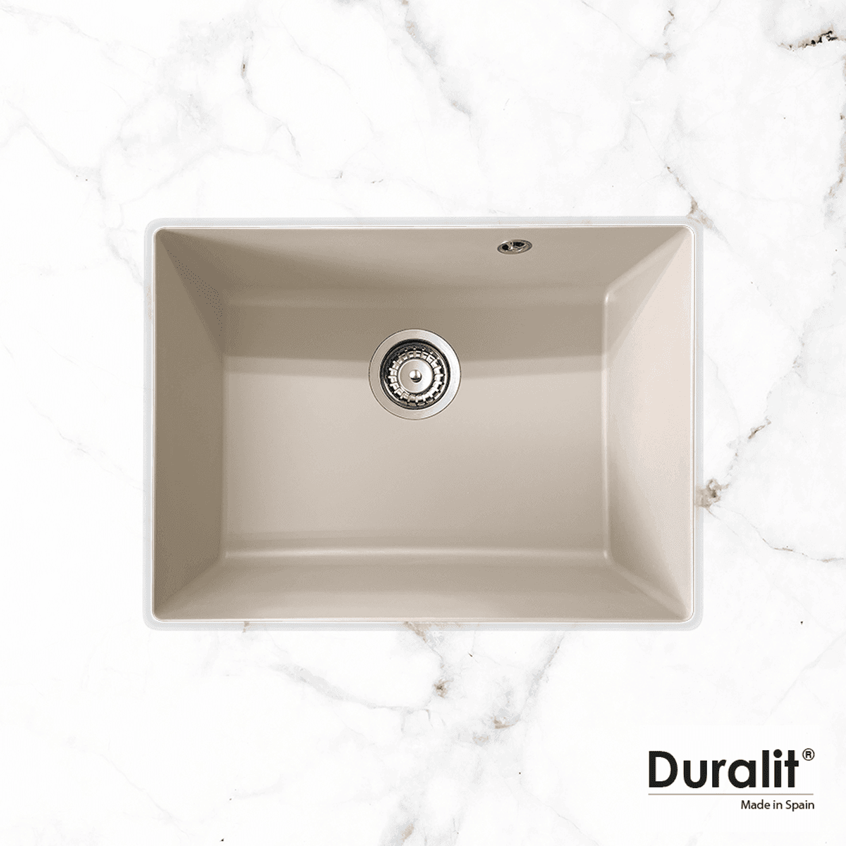 Νεροχύτης κουζίνας συνθετικός Duralit Kz060U-500 Biege 60×50 (υποκαθήμενος)