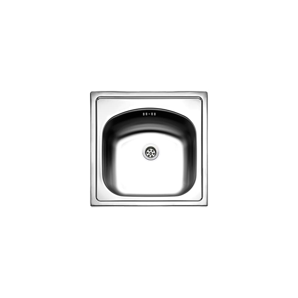 Νεροχύτης κουζίνας ανοξείδωτος Fortinox Valley 24050-110 Inox Σατινέ λείο 44,5×44,5 (ένθετος)