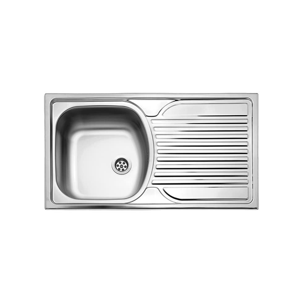 Νεροχύτης κουζίνας ανοξείδωτος Fortinox Valley 24100-110 Inox Σατινέ λείο 78,5×44,5 (ένθετος)