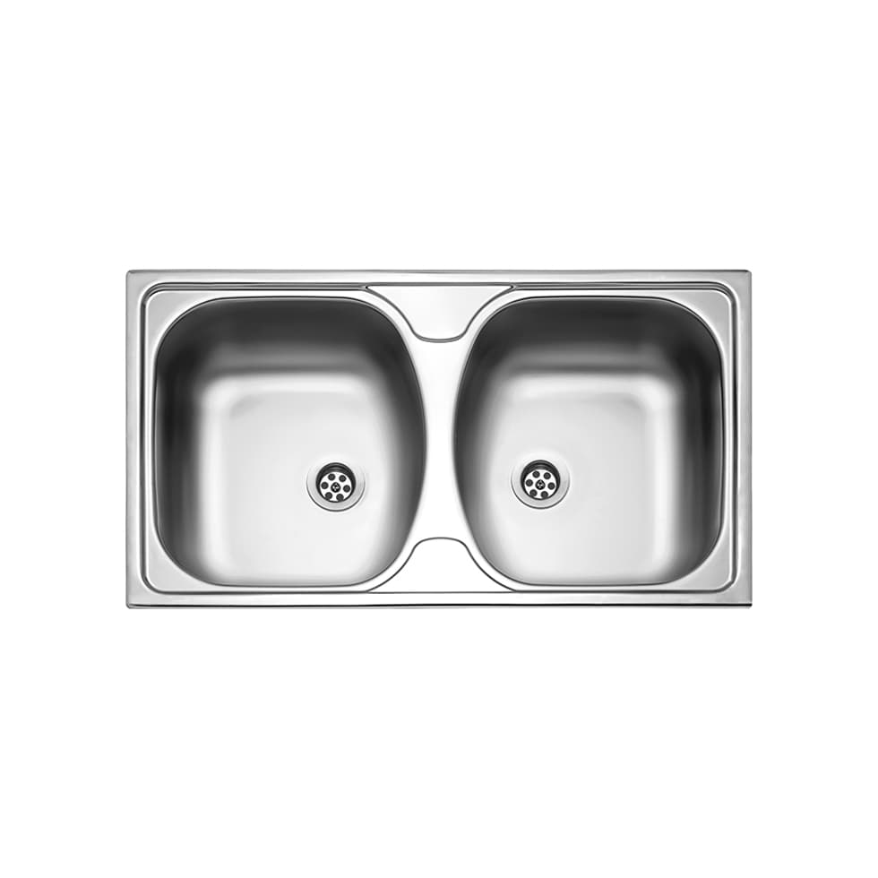 Νεροχύτης κουζίνας ανοξείδωτος Fortinox Slender 24200-110 Inox Σατινέ λείο 78,5×44,5 (ένθετος)