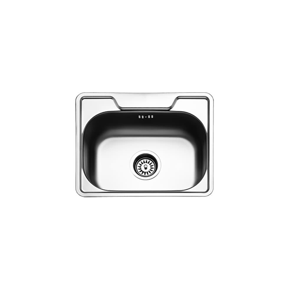 Νεροχύτης κουζίνας ανοξείδωτος Fortinox Valley 25046-110 Inox Σατινέ λείο 46×37 (ένθετος)