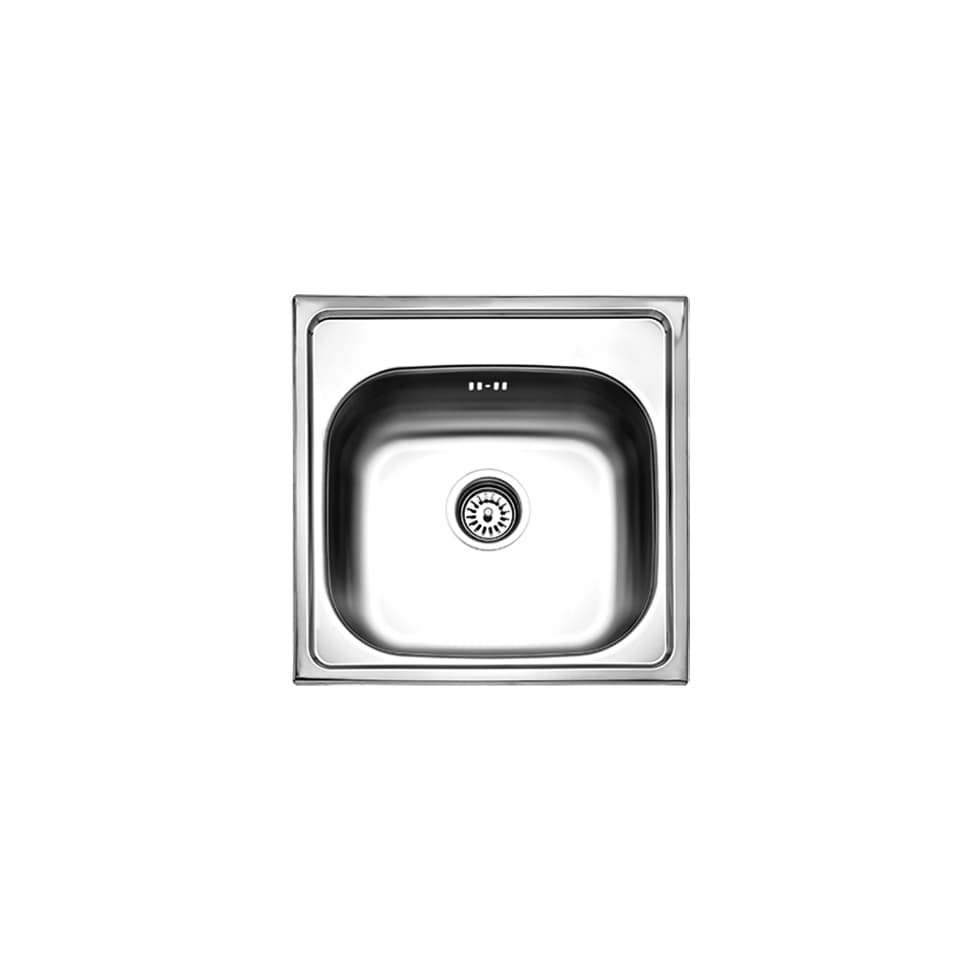 Νεροχύτης κουζίνας ανοξείδωτος Fortinox Valley 25050-110 Inox Σατινέ λείο 50×50 (ένθετος)