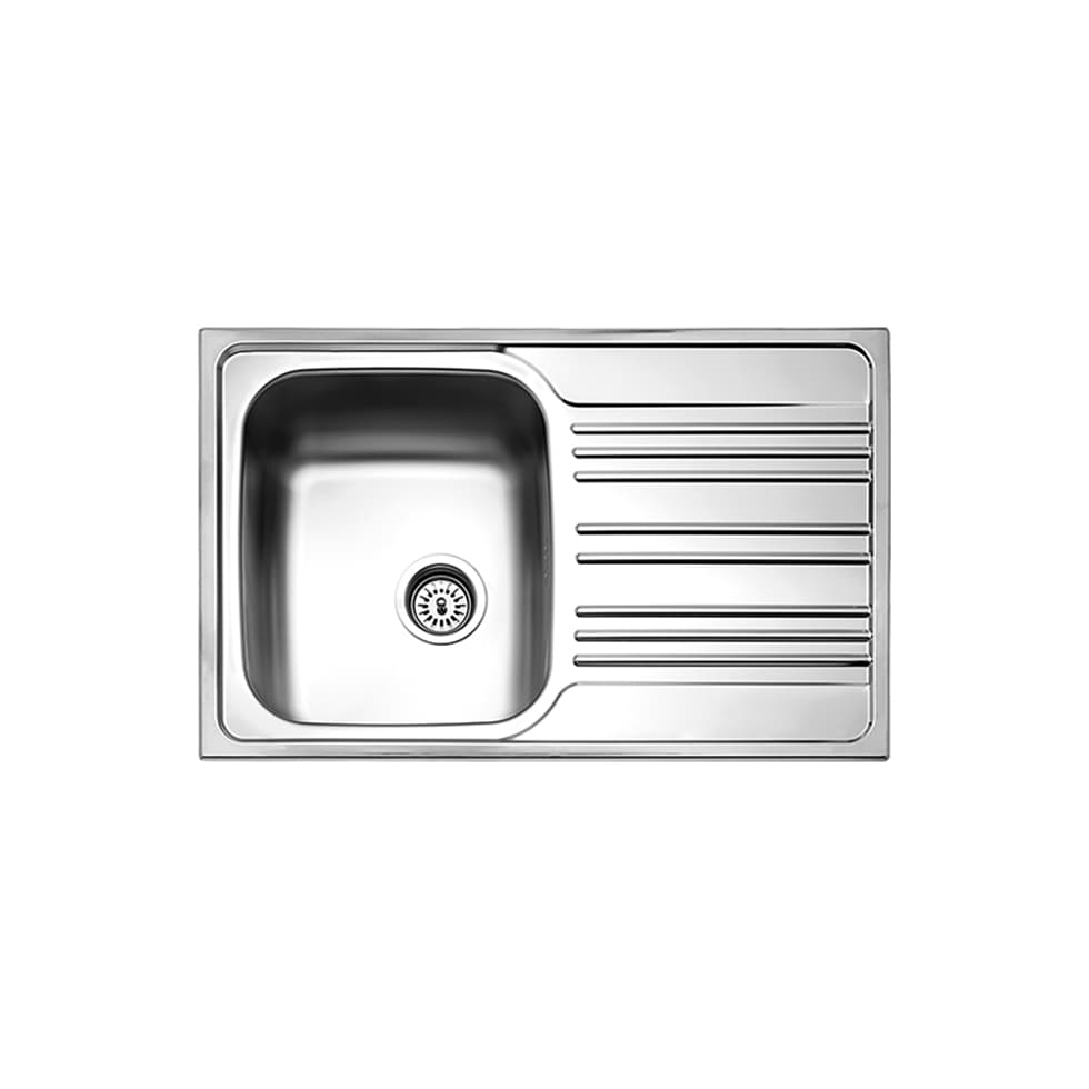 Νεροχύτης κουζίνας ανοξείδωτος Fortinox Valley 25100-110 Inox Σατινέ λείο 78×50 (ένθετος)