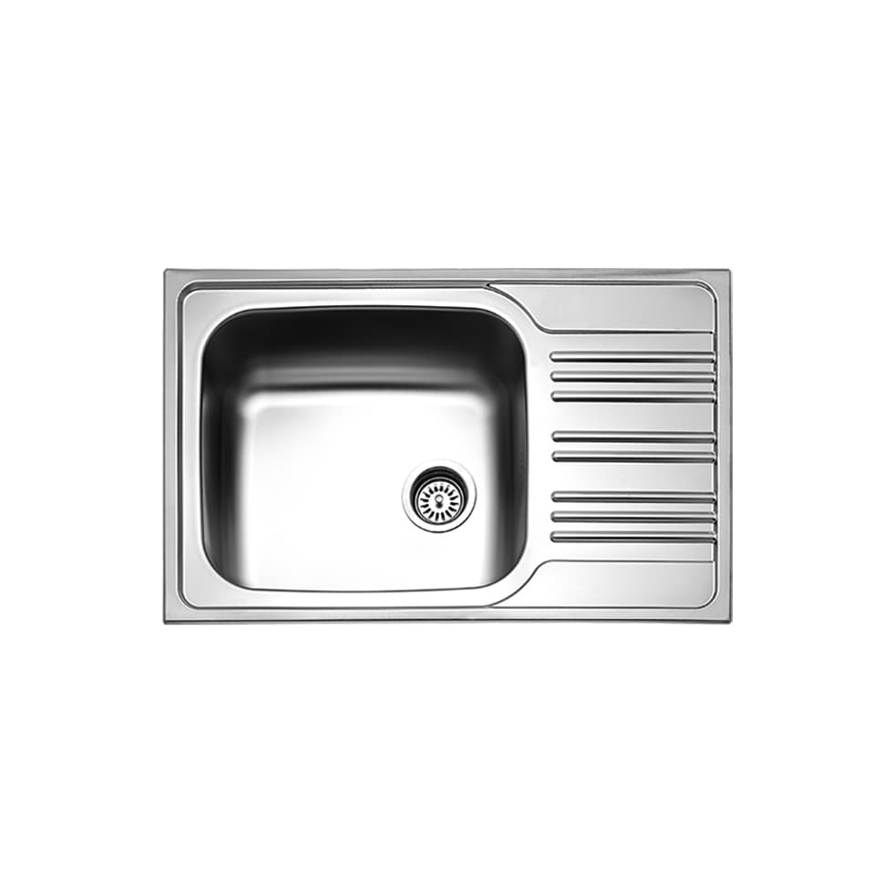Νεροχύτης κουζίνας ανοξείδωτος Fortinox Valley 25105-110 Inox Σατινέ λείο 78×50 (ένθετος)