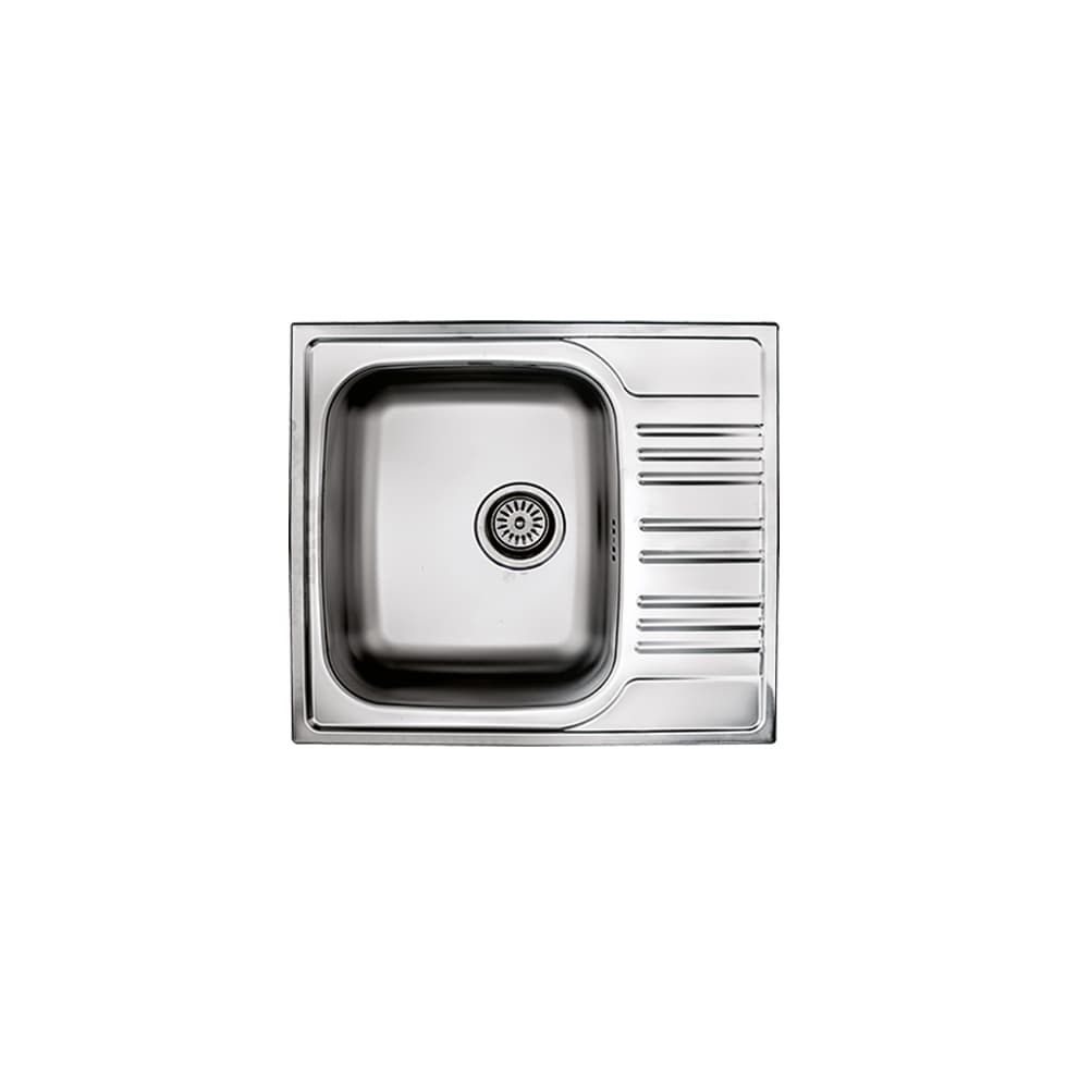 Νεροχύτης κουζίνας ανοξείδωτος Fortinox Valley 25150-110 Inox Σατινέ λείο 58×51 (ένθετος)