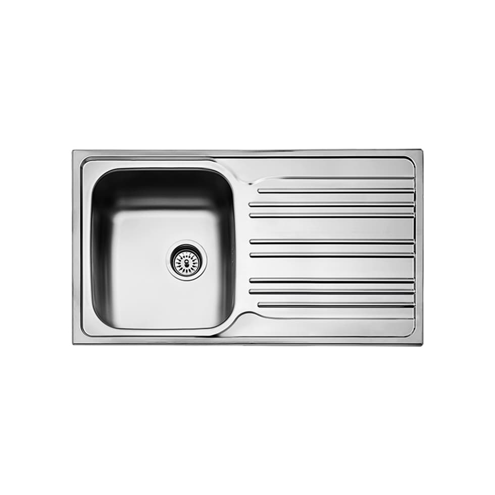 Νεροχύτης κουζίνας ανοξείδωτος Fortinox Valley 25186-110 Inox Σατινέ λείο 86×50 (ένθετος)