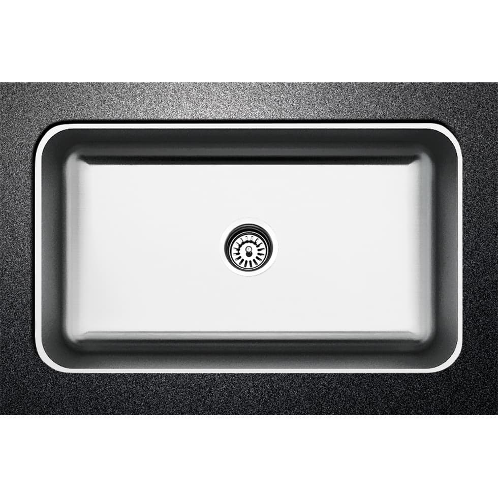 Νεροχύτης κουζίνας ανοξείδωτος Fortinox Valley 28076-110 Inox Σατινέ λείο 76×46 (υποκαθήμενος)