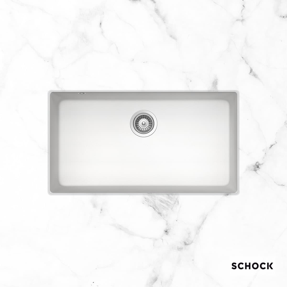 Νεροχύτης κουζίνας γρανιτένιος Schock Cristadur Mono 15090U-1302 Polaris 83,8×46,9 (υποκαθήμενος)