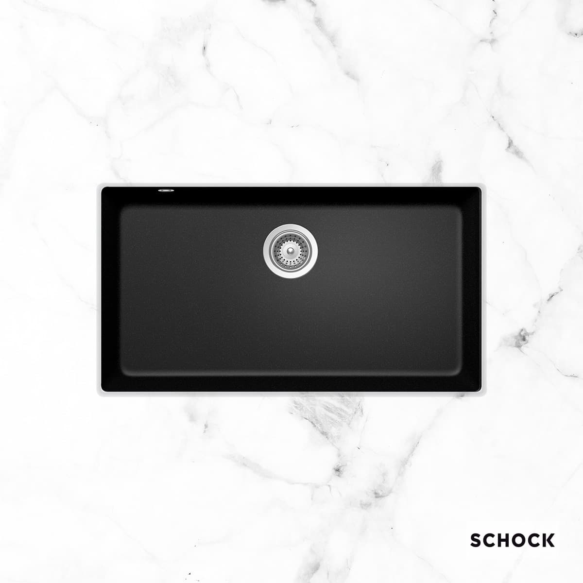 Νεροχύτης κουζίνας γρανιτένιος Schock Cristadur Mono 15090U-1402 Puro 83,8×46,9 (υποκαθήμενος)