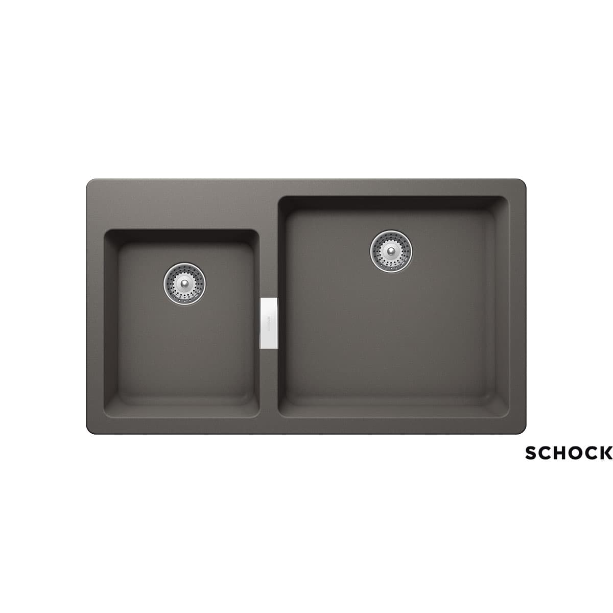 Νεροχύτης κουζίνας γρανιτένιος Schock Cristadur Mono 15290-1442 Silverstone 86×50 (ένθετος)