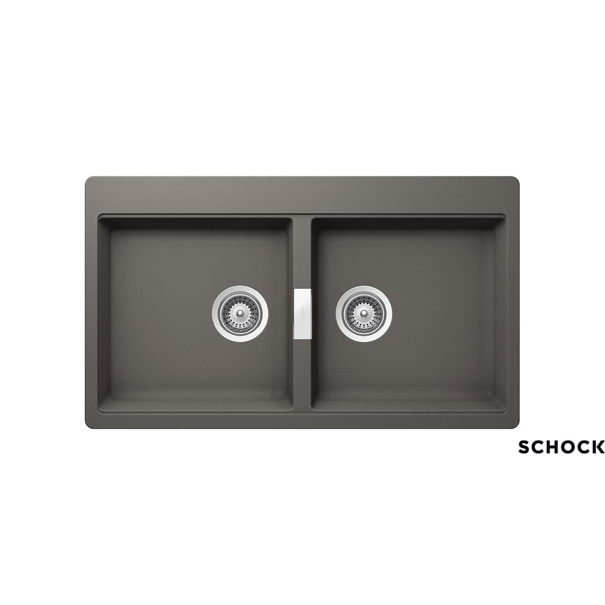 Νεροχύτης κουζίνας γρανιτένιος Schock Cristadur Mono 15295-1442 Silverstone 86×50 (ένθετος)
