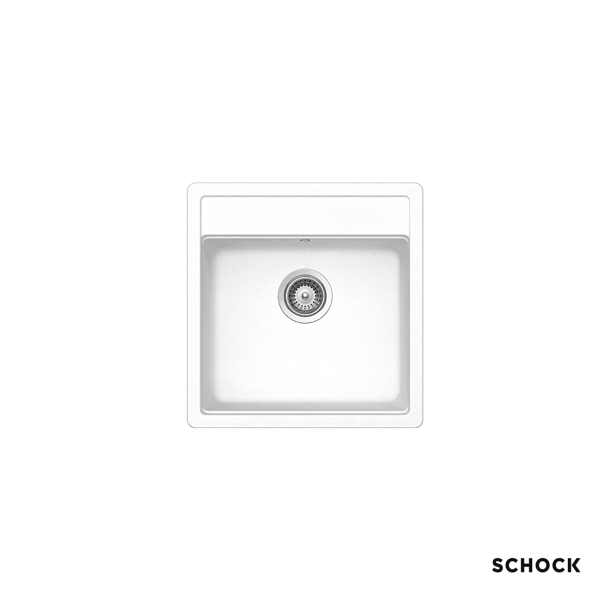 Νεροχύτης κουζίνας γρανιτένιος Schock Cristalite Manhattan 30050-1301 Superwhite 49×51 (ένθετος)