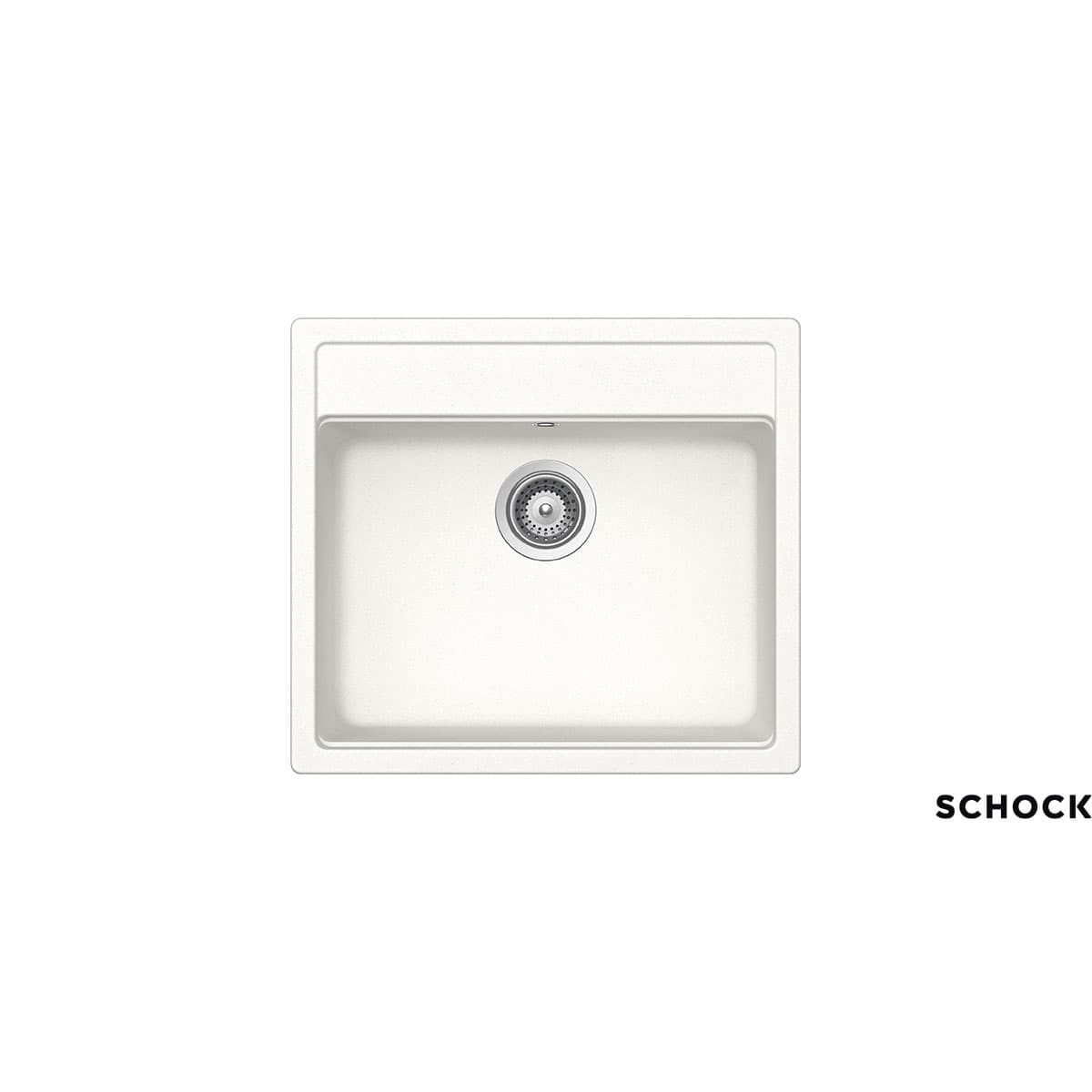 Νεροχύτης κουζίνας γρανιτένιος Schock Cristalite Manhattan 30060-1301 Superwhite 57×51 (ένθετος)