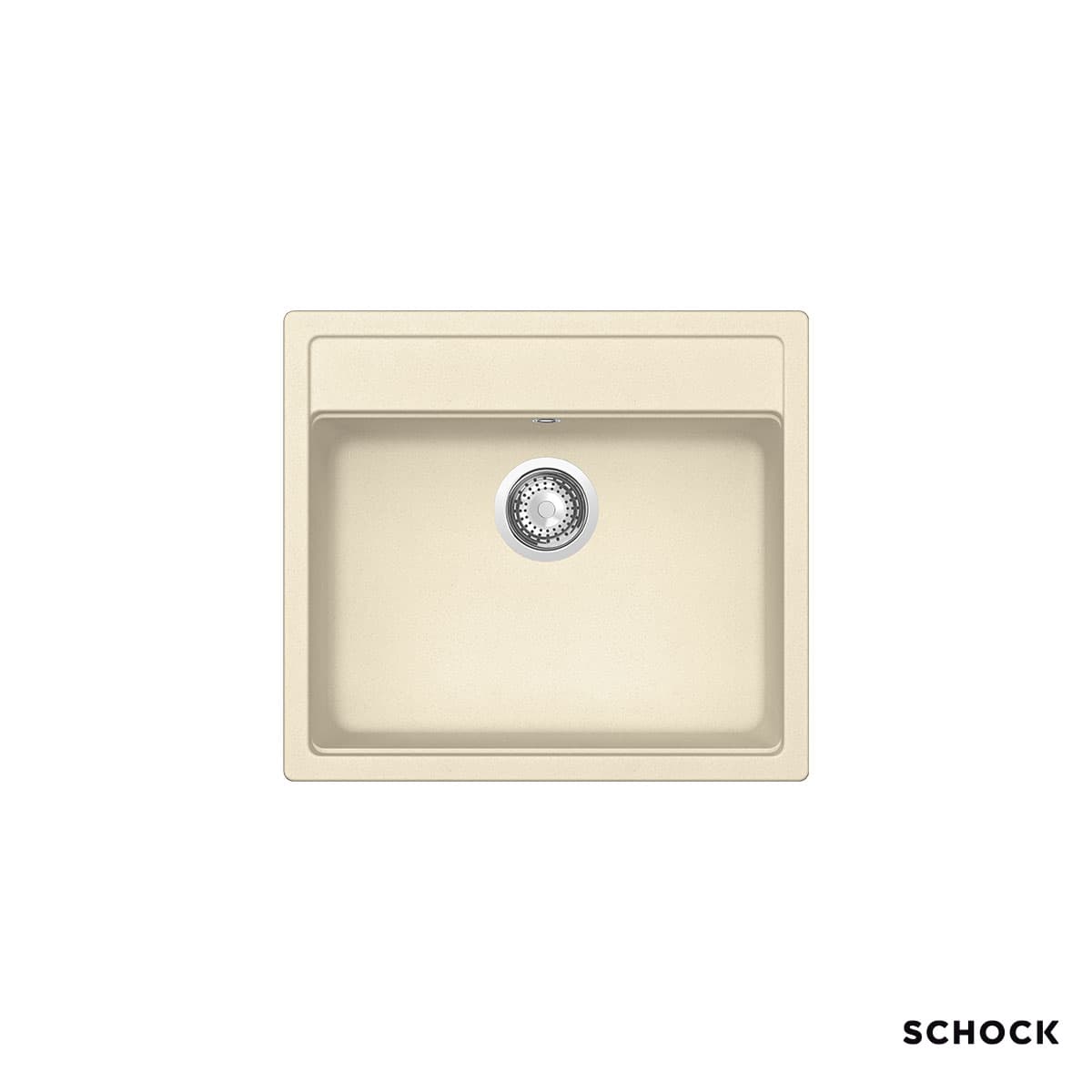 Νεροχύτης κουζίνας γρανιτένιος Schock Cristalite Manhattan 30060-1321 Vanilla 57×51 (ένθετος)