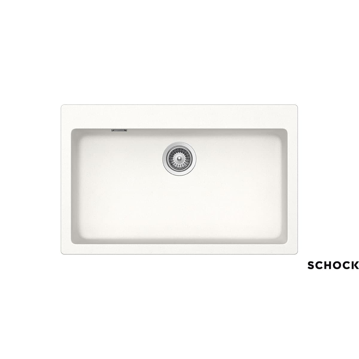 Νεροχύτης κουζίνας γρανιτένιος Schock Cristalite Manhattan 30080-1301 Superwhite 79×50 (ένθετος)
