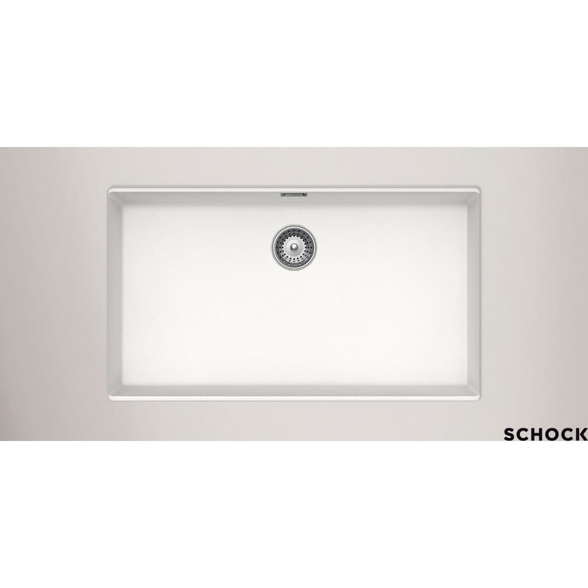 Νεροχύτης κουζίνας γρανιτένιος Schock Cristalite Manhattan 30080U-1301 Superwhite 75×45,6 (υποκαθήμενος)