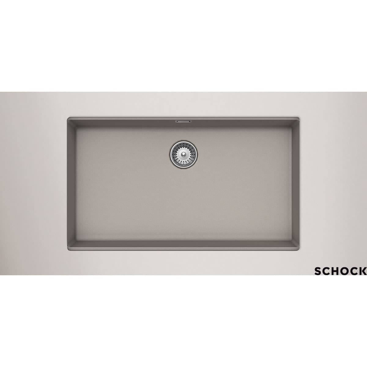 Νεροχύτης κουζίνας γρανιτένιος Schock Cristalite Manhattan 30080U-1451 Concrete Beton 75×45,6 (υποκαθήμενος)