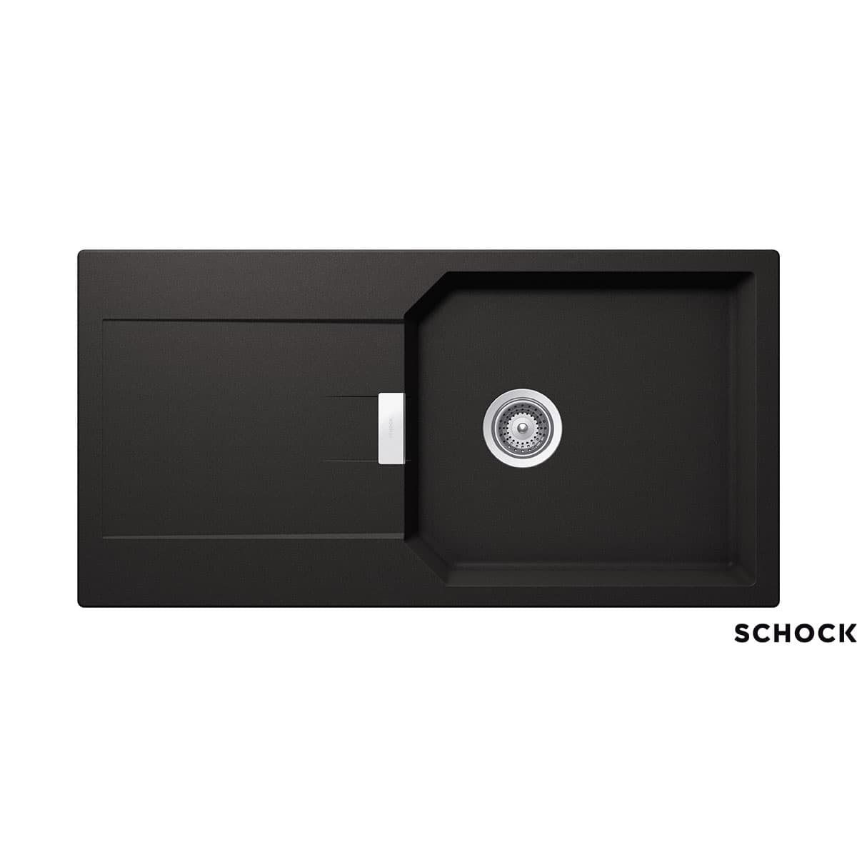 Νεροχύτης κουζίνας γρανιτένιος Schock Cristalite Manhattan 30100-1401 Nero 100×51 (ένθετος)