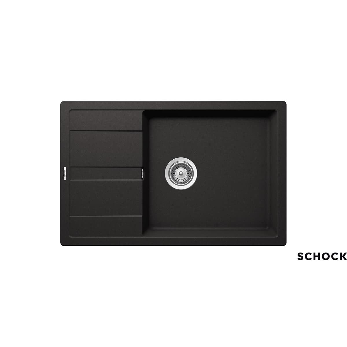 Νεροχύτης κουζίνας γρανιτένιος Schock Cristalite Manhattan 30180-1401 Nero 78×50 (ένθετος)
