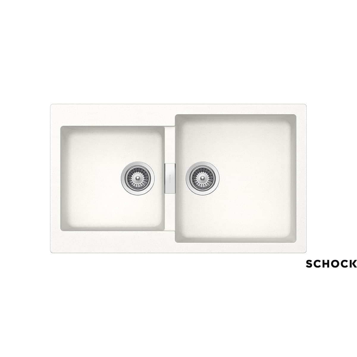 Νεροχύτης κουζίνας γρανιτένιος Schock Cristalite Manhattan 30290-1301 Superwhite 86×50 (ένθετος)
