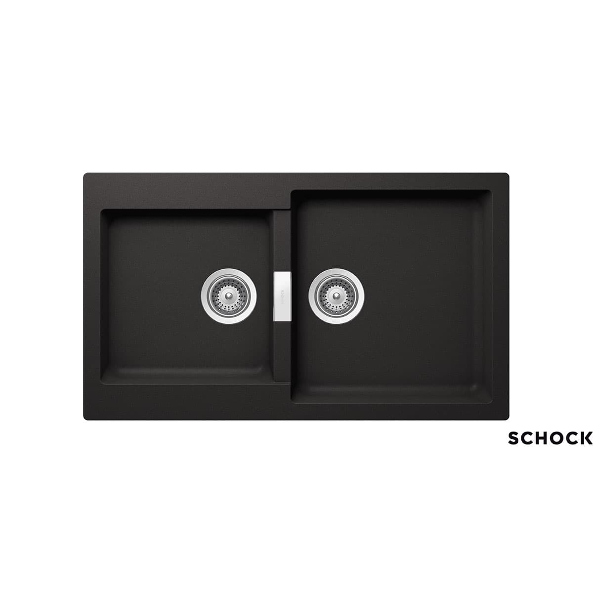 Νεροχύτης κουζίνας γρανιτένιος Schock Cristalite Manhattan 30290-1401 Nero 86×50 (ένθετος)