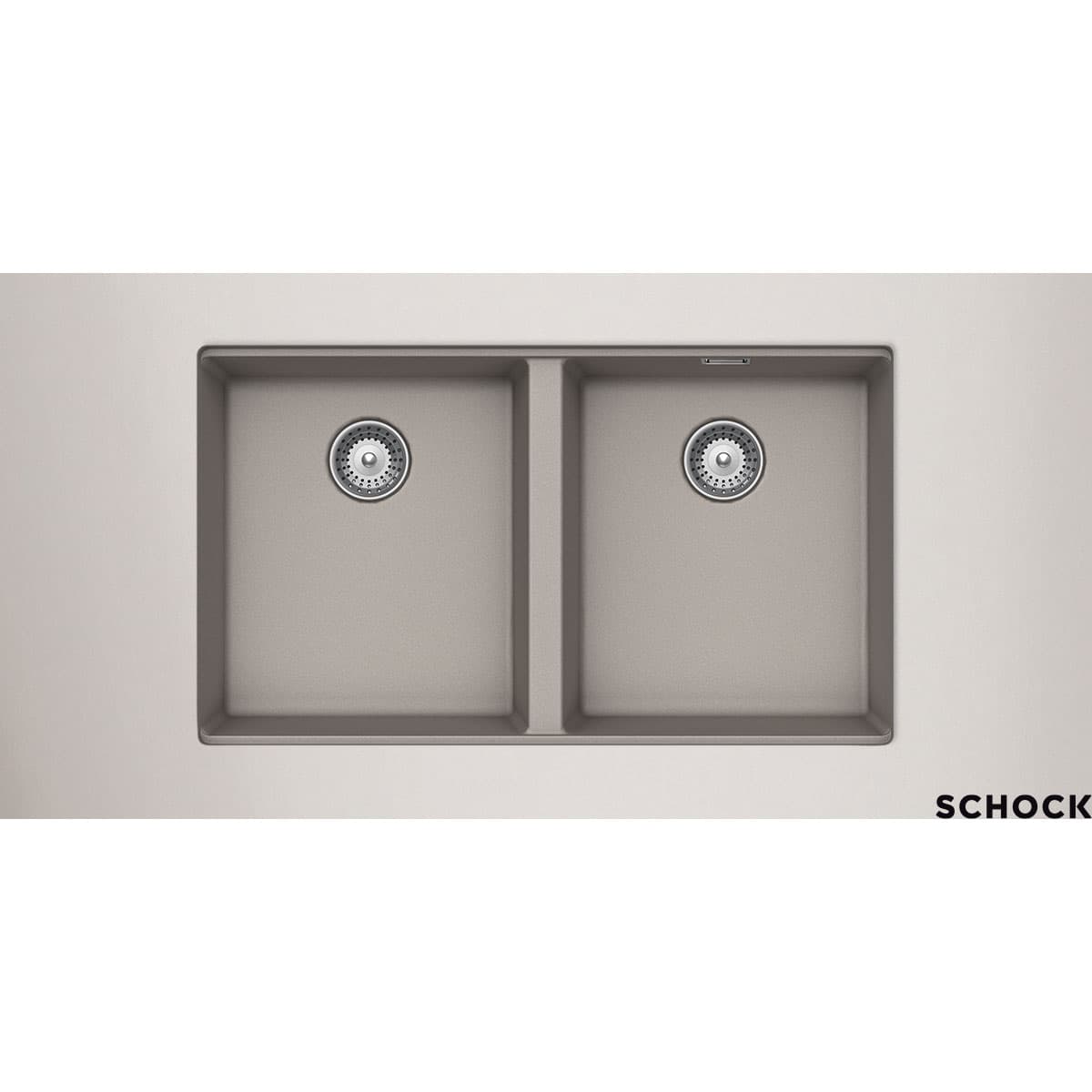 Νεροχύτης κουζίνας γρανιτένιος Schock Cristalite Manhattan 30290U-1451 Concrete Beton 75×45,6 (υποκαθήμενος & ένθετος)