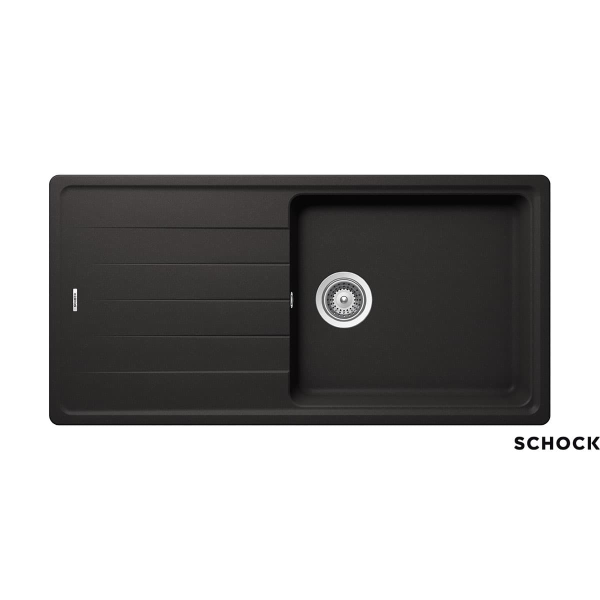 Νεροχύτης κουζίνας γρανιτένιος Schock Cristalite Element 31100-1401 Nero 100×50 (ένθετος)