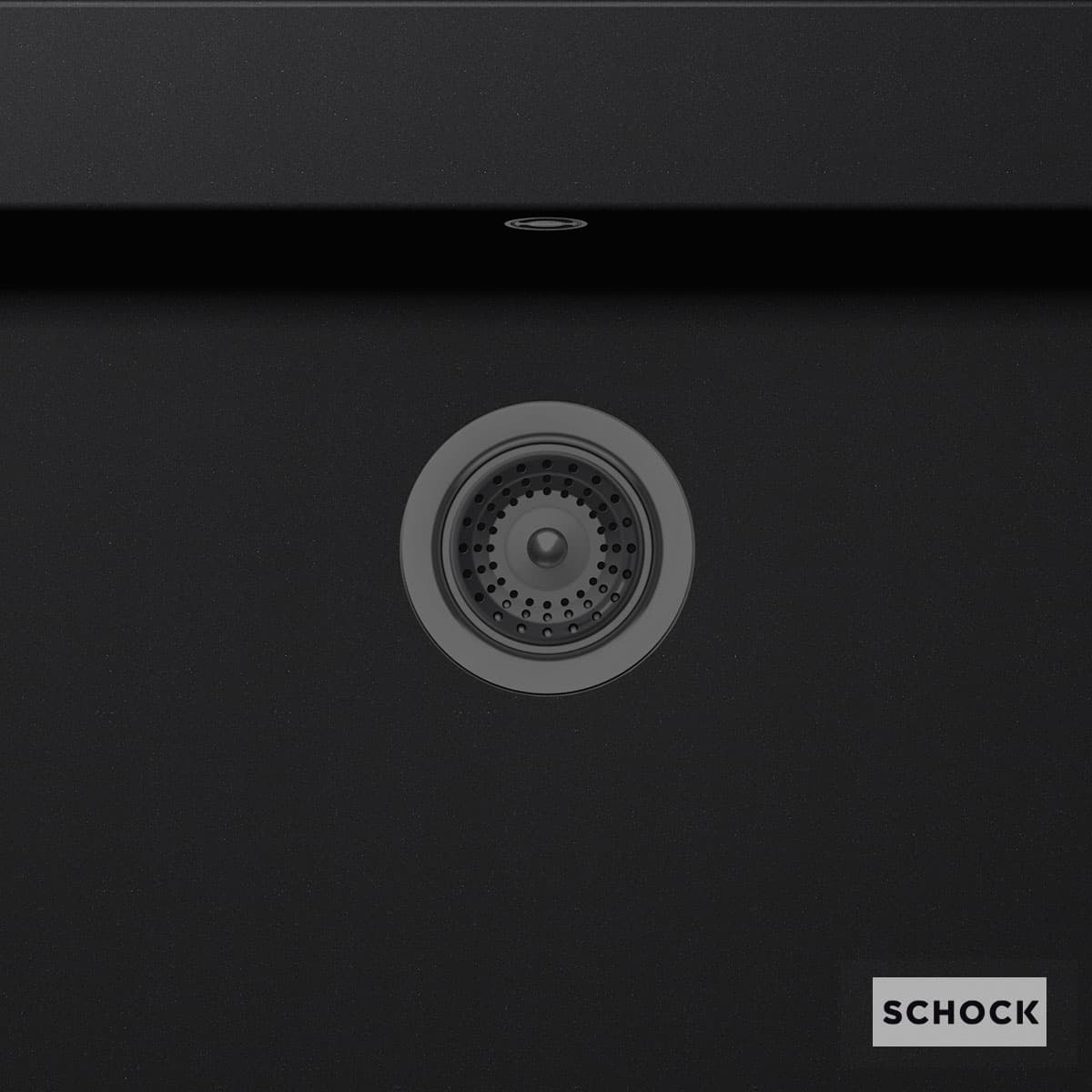 Βαλβίδα νεροχύτη + υπερχείλιση Schock 400060-411 Gunmetal (πώληση μαζί με νεροχύτη schock)