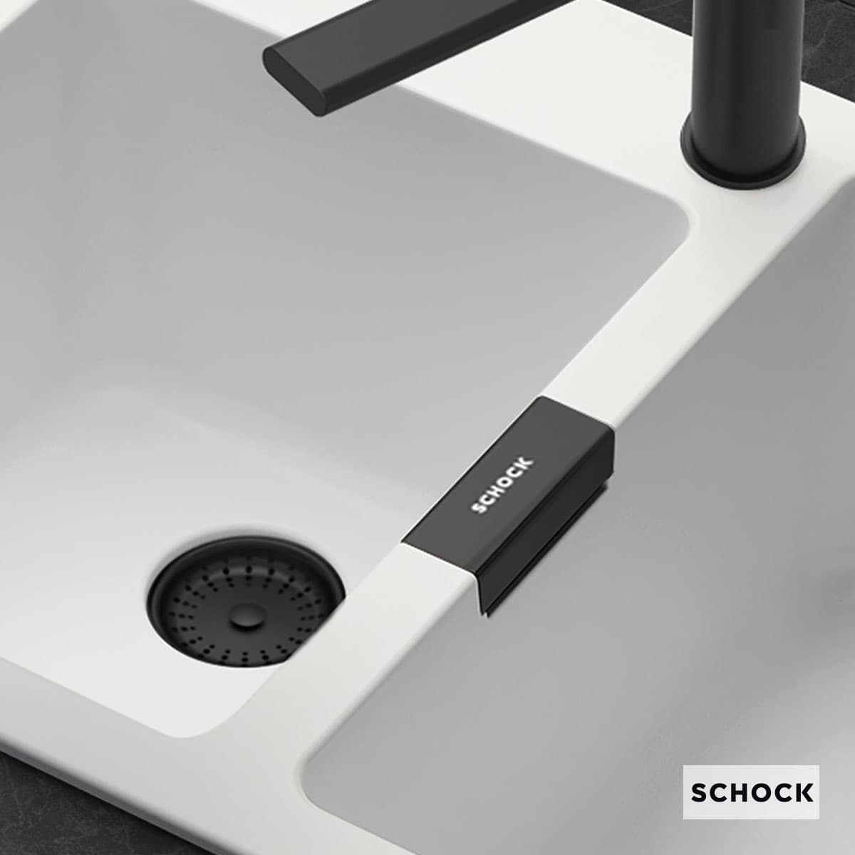 2 x Βαλβίδες νεροχύτη + υπερχείλιση Schock 400080-400 Puro (πώληση μαζί με νεροχύτη schock)