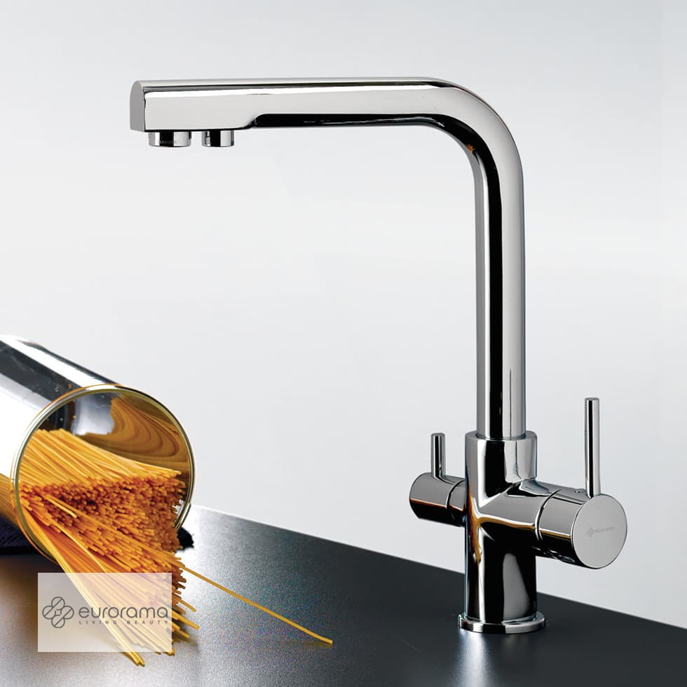 Μπαταρία κουζίνας Eurorama Filter-tap 13534-100 Χρώμιo (για σύνδεση με ντεπόζιτο) Υ31,8cm - 1