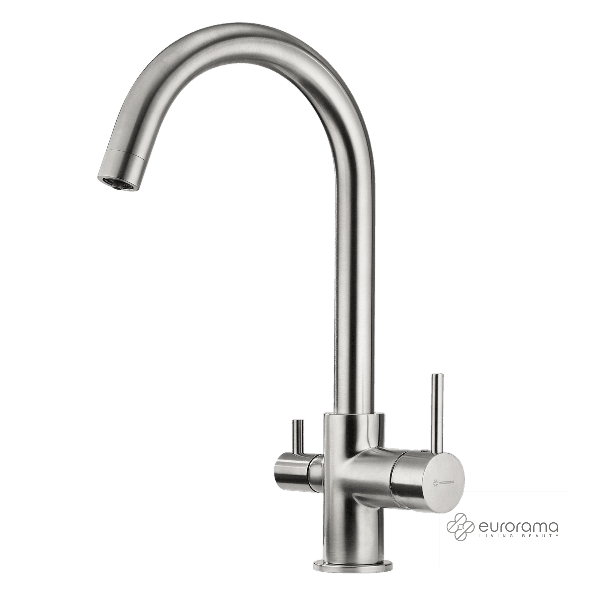 Μπαταρία κουζίνας Eurorama Filter-tap 13535F-110 Inox Σατινέ (για σύνδεση με φίλτρο πόσιμου νερού αντίστροφης όσμωσης) Υ37,5cm
