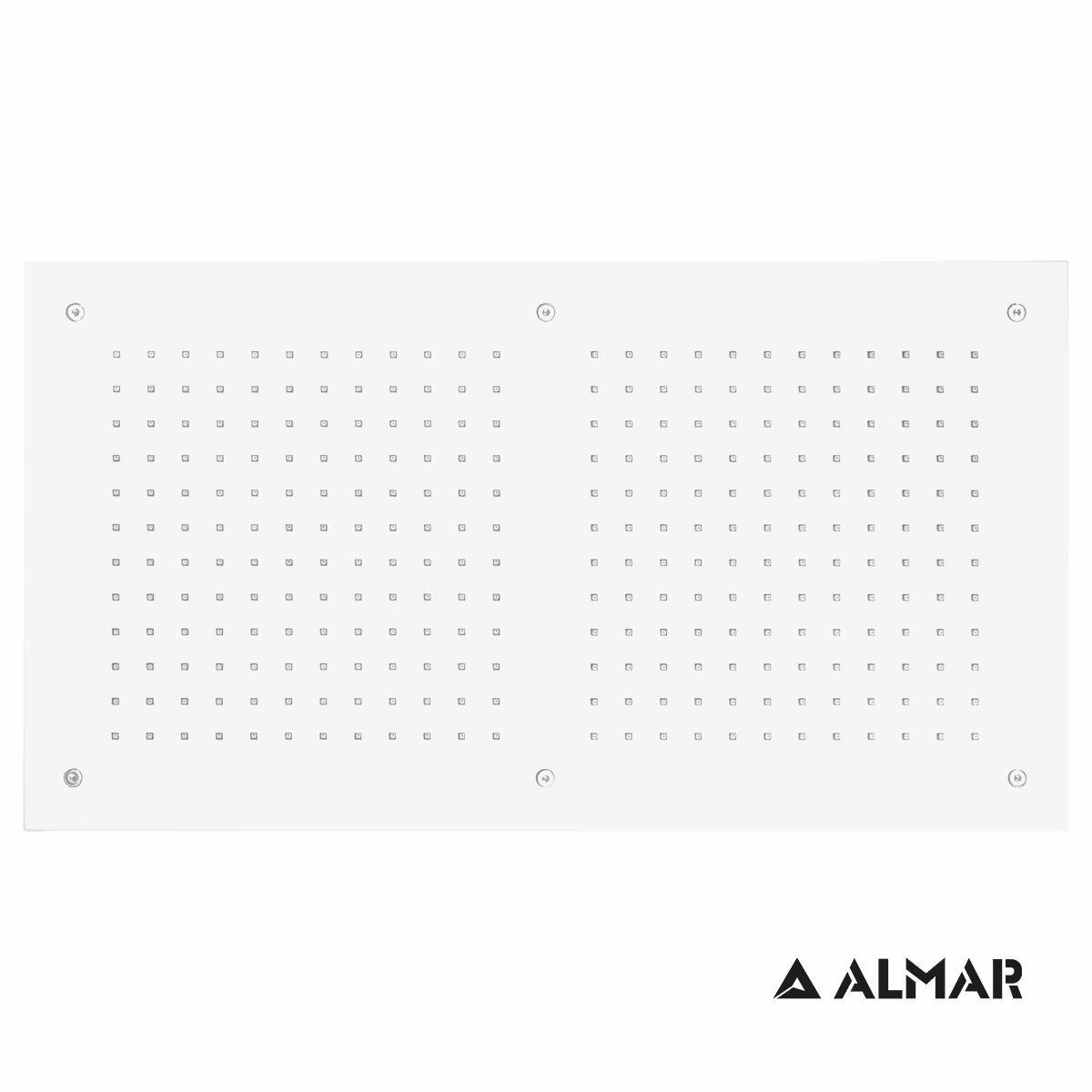 Κεφαλή Ντους Οροφής Εντοιχισμού Almar E044088-300 Rectangular Temptation Ματ Λευκό 70x38cm