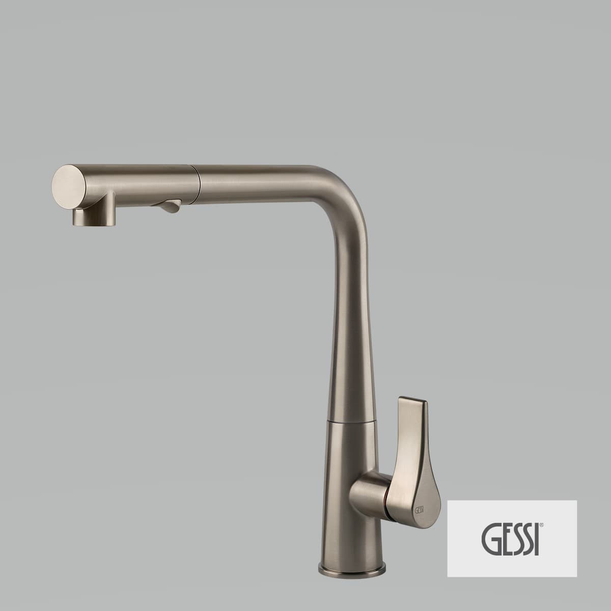 Μπαταρία κουζίνας Gessi Proton 17177-149 Inox Finish Υ29,5cm