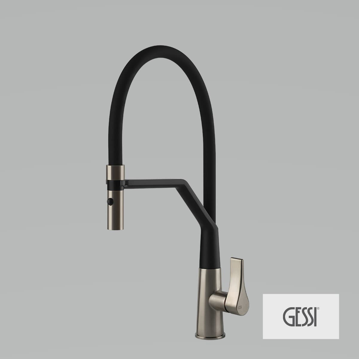 Μπαταρία κουζίνας Gessi Proton 17191G-149 Inox Finish Υ45,6cm