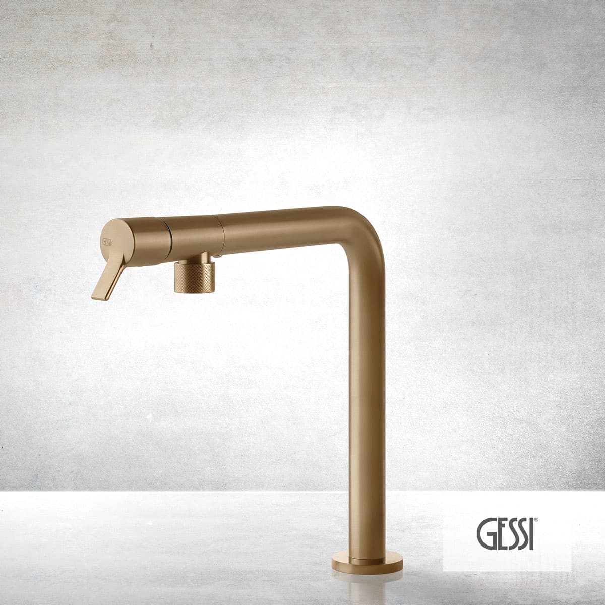 Μπαταρία κουζίνας Gessi Fisso 60073-726 Warm Bronze Brushed PVD Υ29,2cm