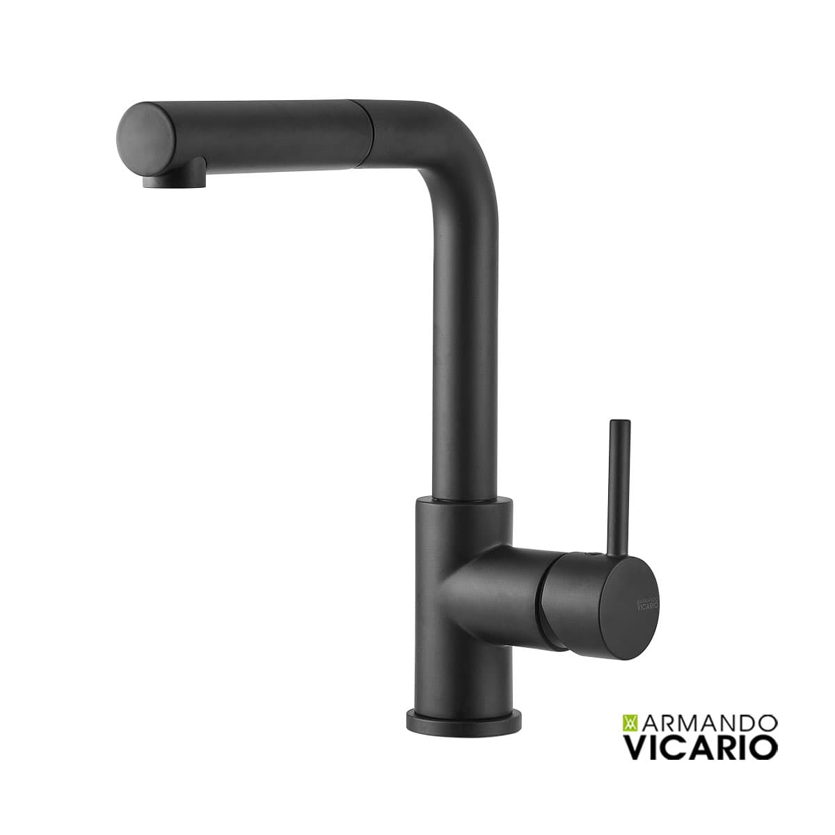 Μπαταρία κουζίνας Armando Vicario Fluo 18580-400 Ματ Μαύρο Υ26,8cm