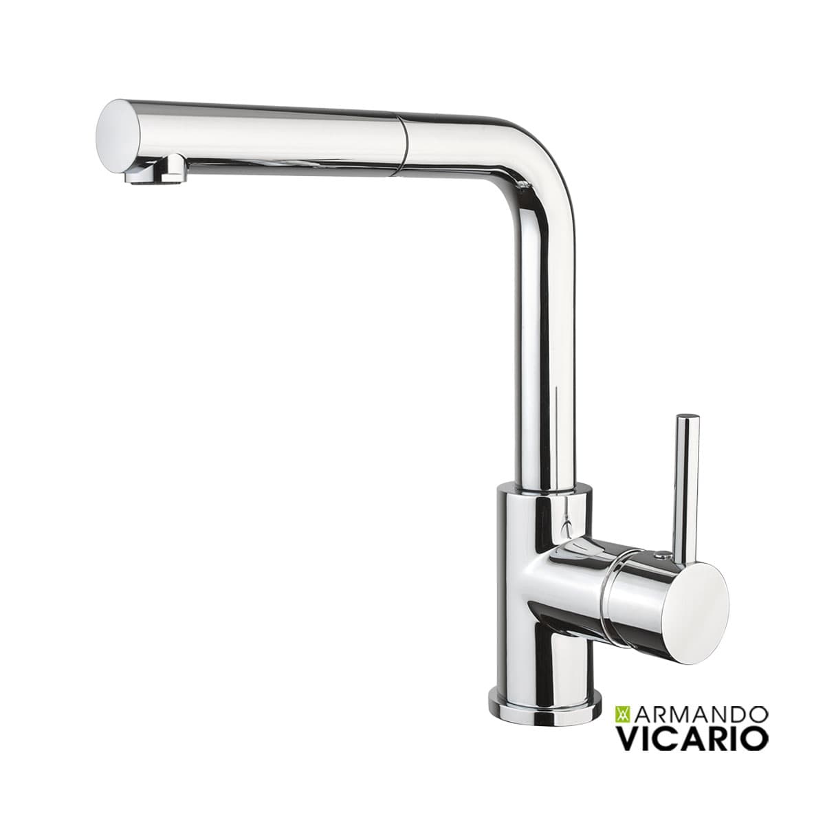 Μπαταρία κουζίνας Armando Vicario Fluo 18584-100 Χρώμιο Υ26,8cm (Βιδωτή Παραθύρου)