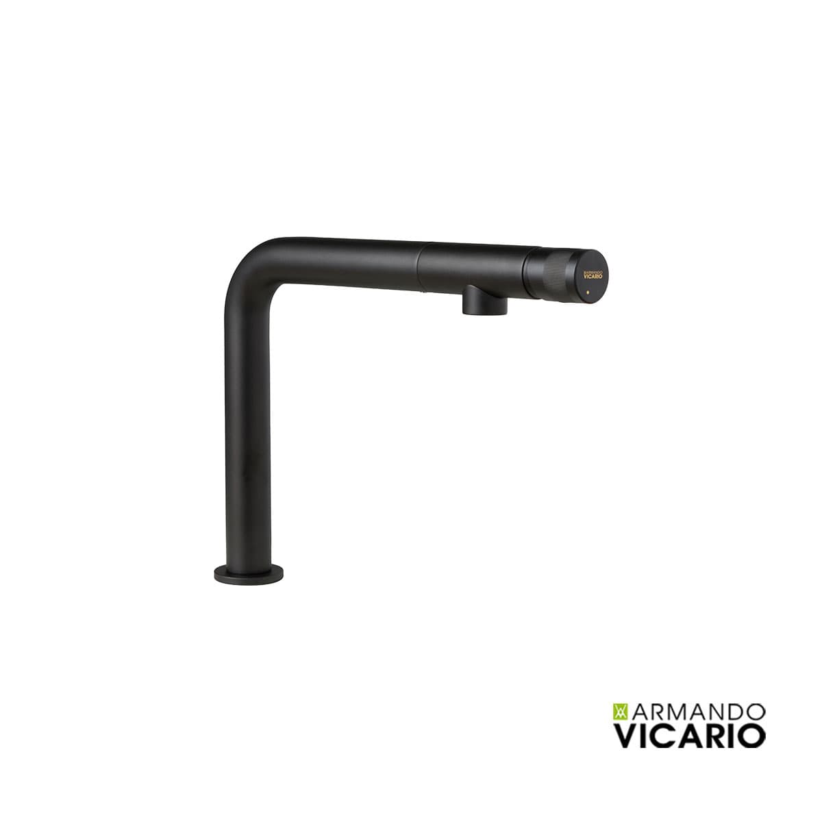 Μπαταρία κουζίνας Armando Vicario Lynea 400741-400 Ματ Μαύρο Υ23cm