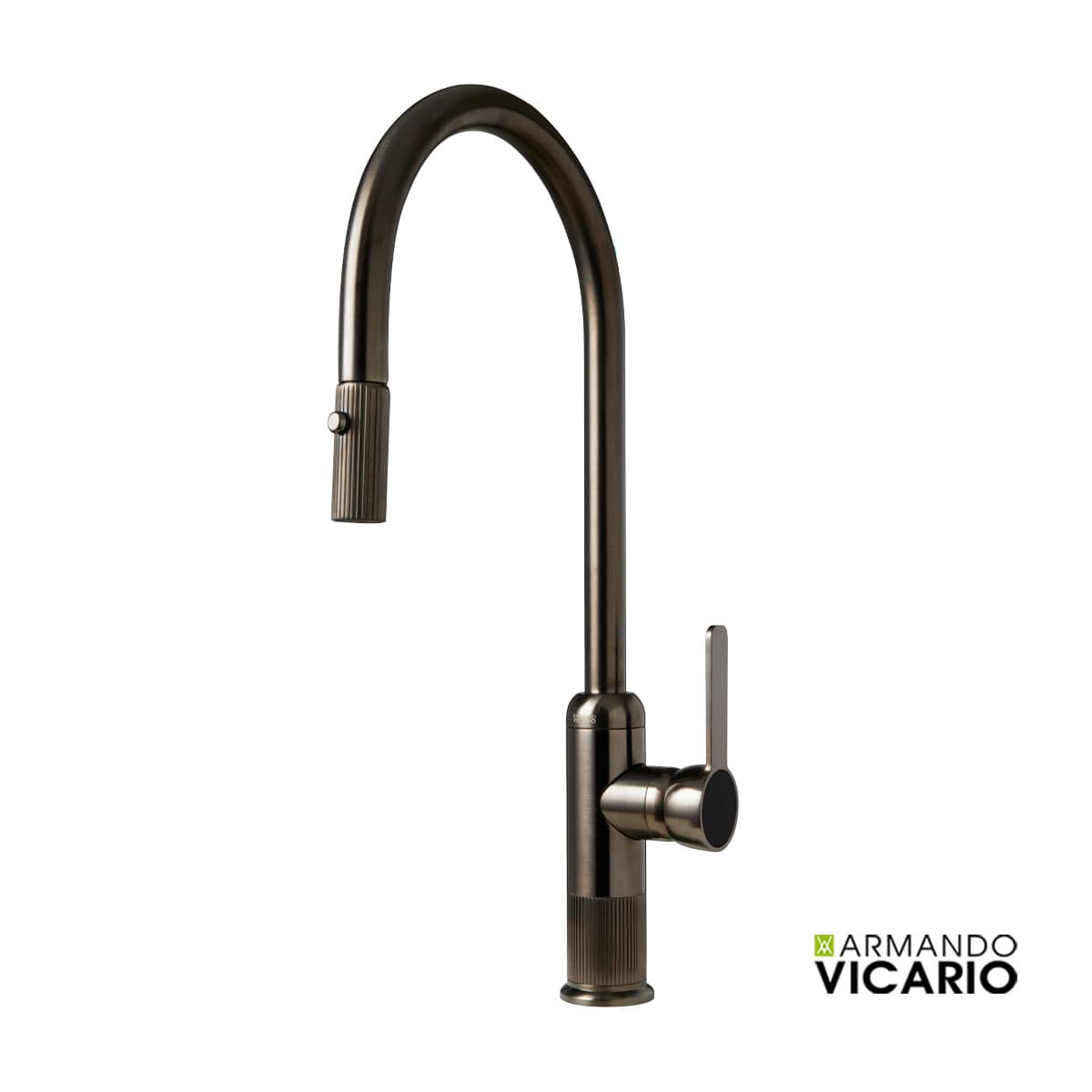 Μπαταρία κουζίνας Armando Vicario Lumiere 400785-410 Black Brushed Υ49,2cm