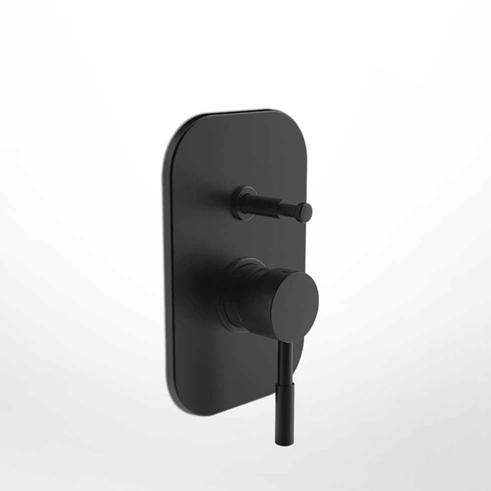 Μίκτης Εντοιχισμού 2 εξόδων La Torre New Tech 12050R-400 Ματ Μαύρο