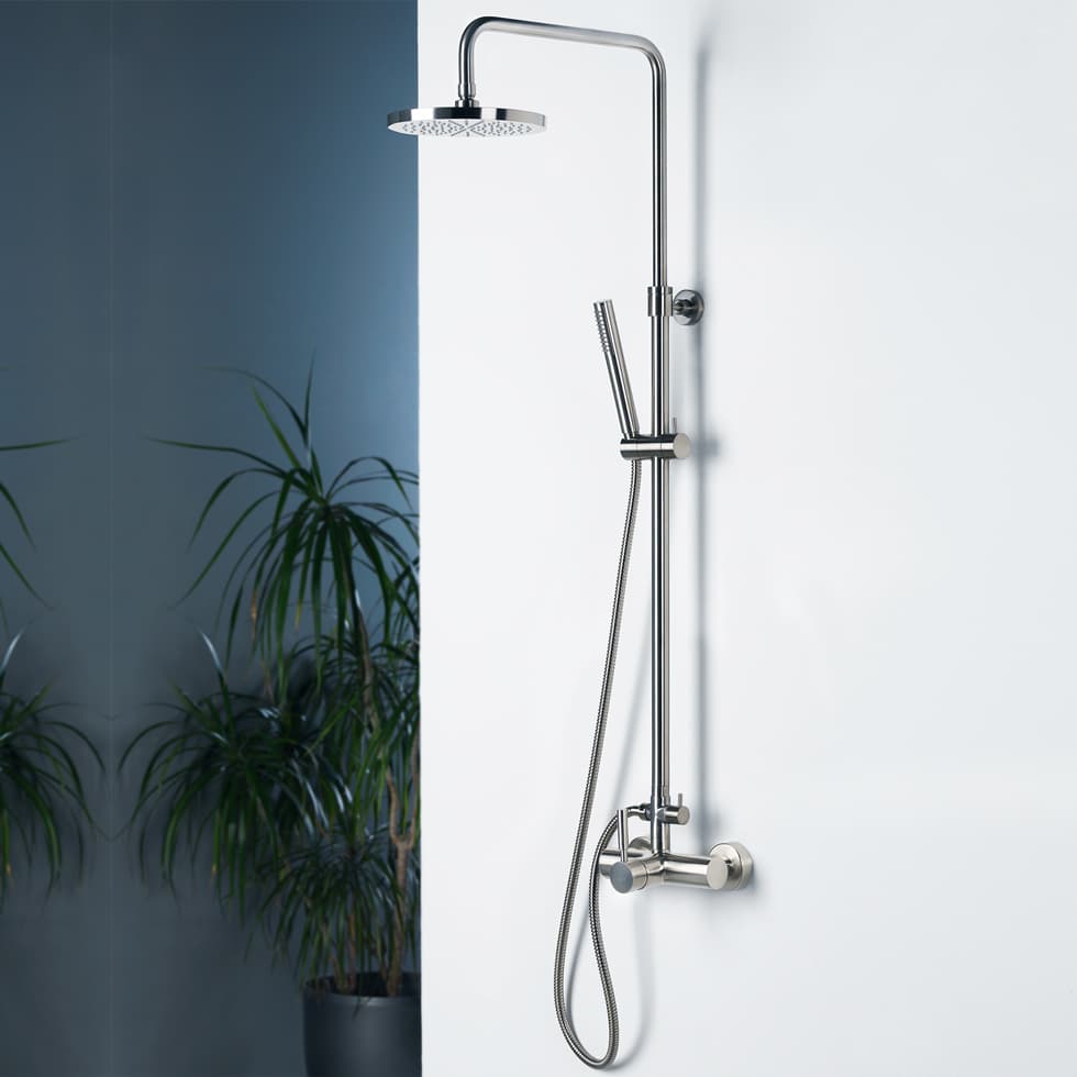 Κολώνα Ντους με Μπαταρία La Torre New Tech 12065-110 Inox