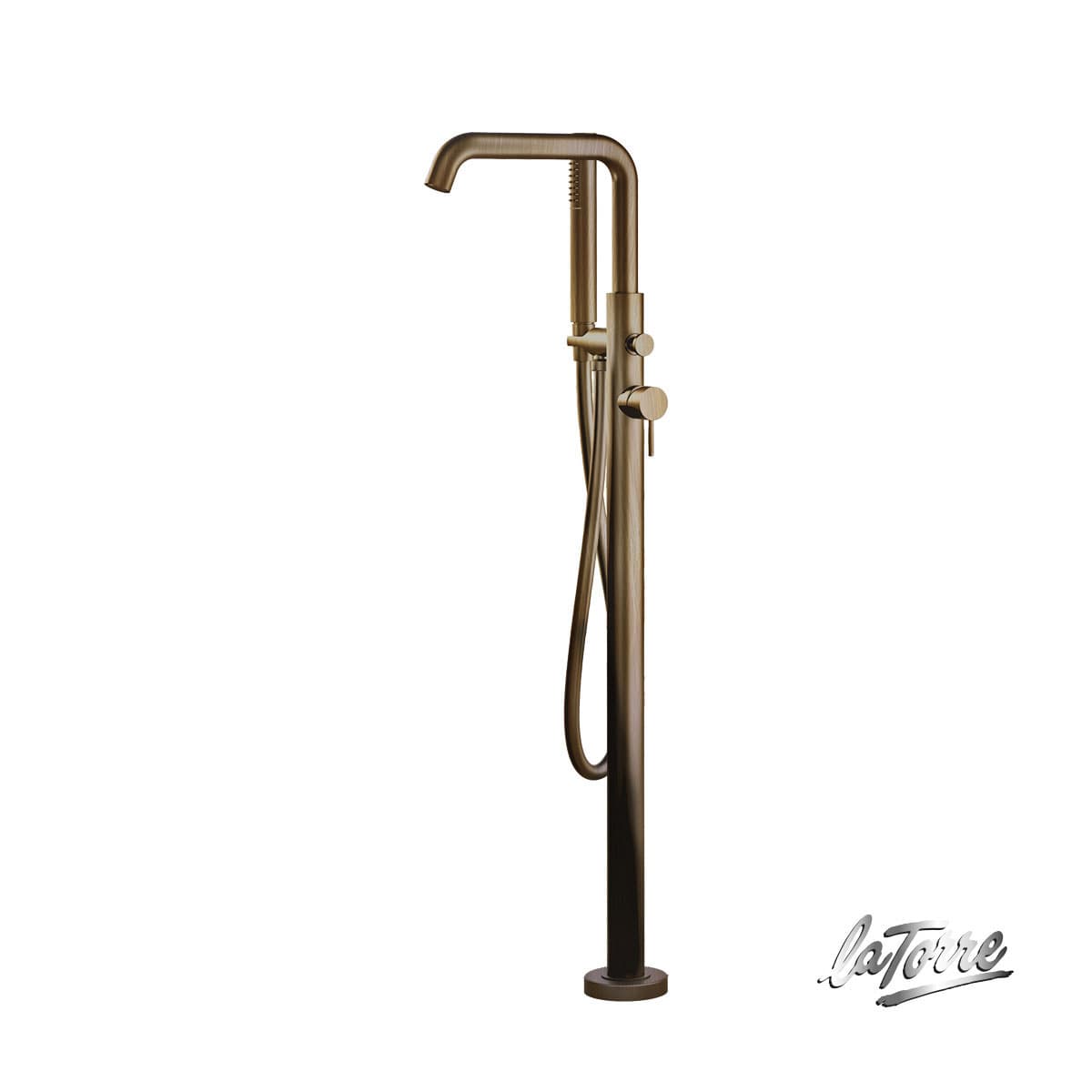 Μπαταρία Λουτρού Επιδαπέδια La Torre Elle 34078-221 Antique Brass