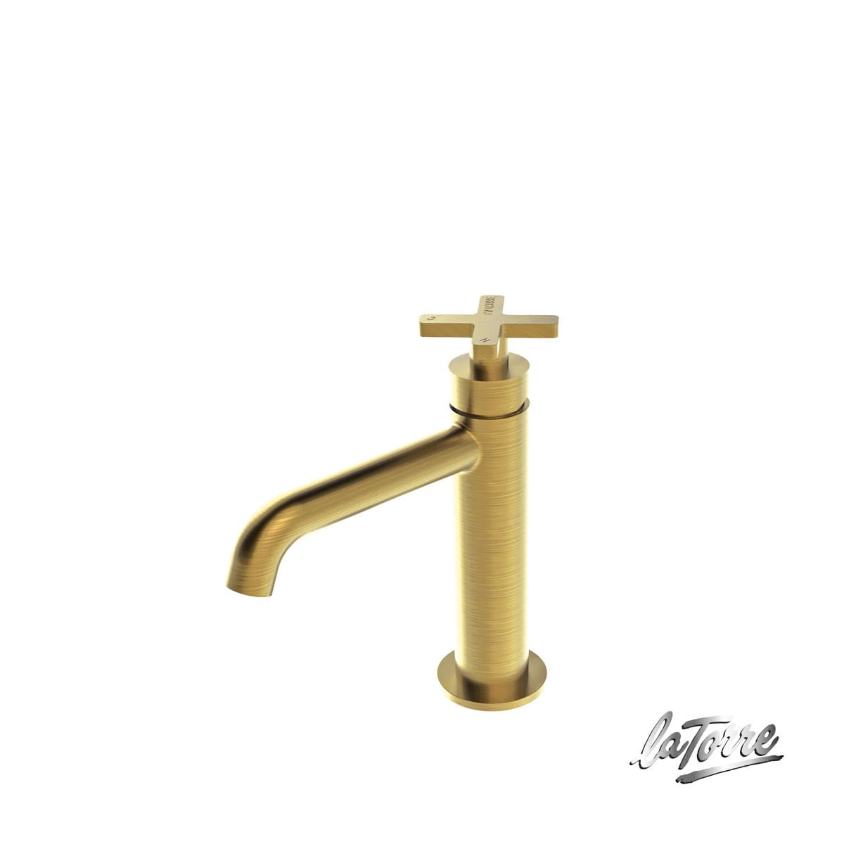 Μπαταρία Νιπτήρος La Torre Elle Cross 38004-201 Gold Brushed
