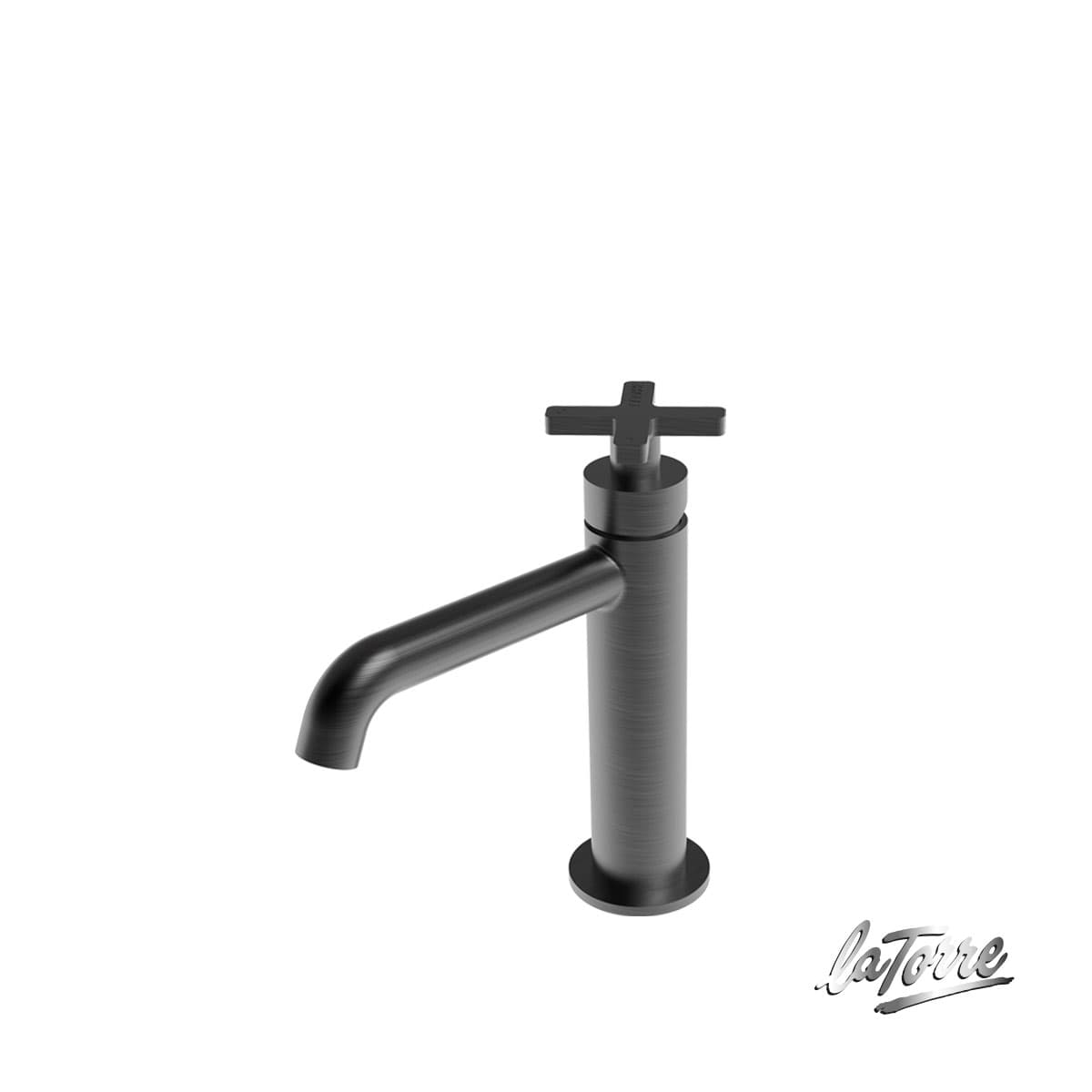 Μπαταρία Νιπτήρος La Torre Elle Cross 38004-410 Black Brushed